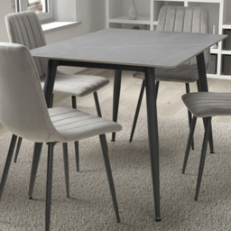 Monaco 4 Seater Dining Table Grey