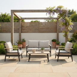 Amaya 4 Seater Grey Outdoor Sofa Set