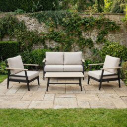 Amaya 4 Seater Grey Outdoor Sofa Set - thumbnail 2