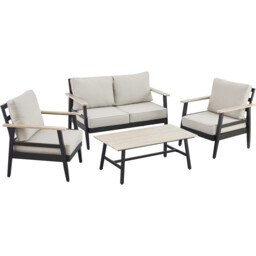 Amaya 4 Seater Grey Outdoor Sofa Set - thumbnail 3