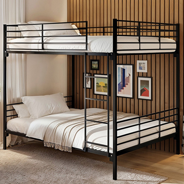 Flair Metayal Black Double Bunk Bed - image 1