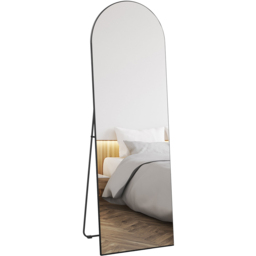 Portland Black Full Length Standing Floor Mirror 50 x 150cm - thumbnail 1
