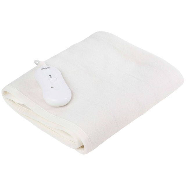 Carmen White King Size Heated Electric Under Blanket - image 1