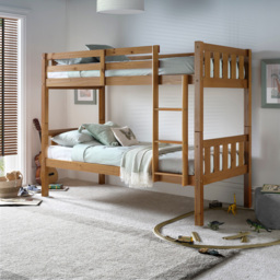 Bedmaster Icon Pine Wooden Bunk Bed with Spring Mattresses