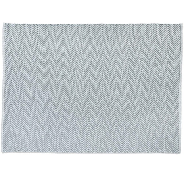 Hug Rug Sky Grey Woven Herringbone Rug 160 x 230cm - image 1