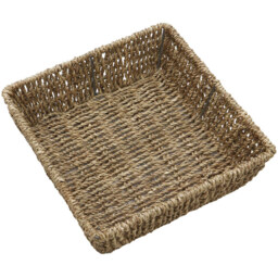 JVL Seagrass Square Storage Tray - thumbnail 4