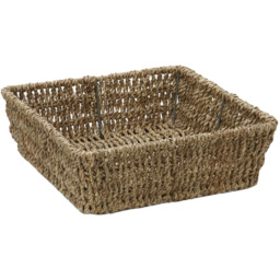 JVL Seagrass Square Storage Tray - thumbnail 3