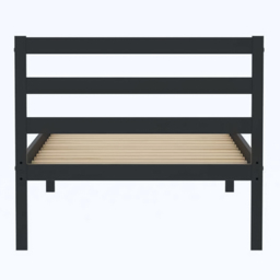 Luka Black Single Bed Frame - thumbnail 4