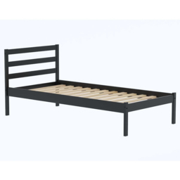 Luka Black Single Bed Frame - thumbnail 2