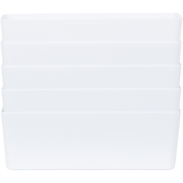 Wham Ice White Rectangular Studio Basket 7.01 5 Pack - image 1