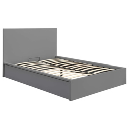 Oslo Double Grey Ottoman Bed - thumbnail 2