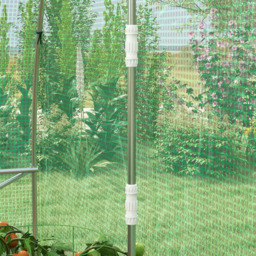 Outsunny Green PE Cover 4 x 3m Walk In Greenhouse with Sprinkler System - thumbnail 4