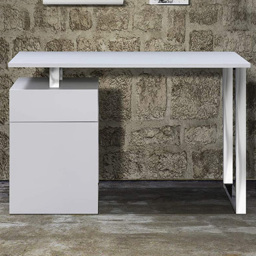 Centurion Supports Calista Single Door Single Cabinet Gloss White Computer Desk - thumbnail 1