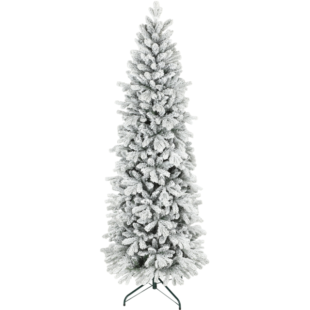 StarBright Snow Flocked Pencil Artificial Christmas Tree 7ft - image 1