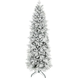 StarBright Snow Flocked Pencil Artificial Christmas Tree 7ft - thumbnail 1