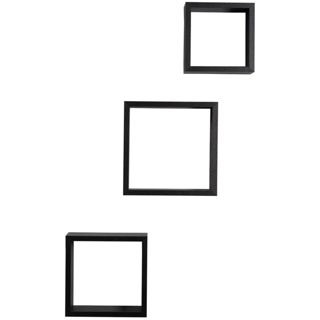 Black Wall Mounted Cubes 3 Pack - image 1