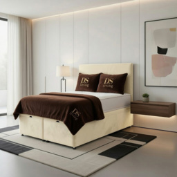 DS Living Prima Cream Single Plush Divan Bed - thumbnail 3