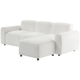 Flair Manon Cream 3 Seater Boucle Corner Sofa - thumbnail 3