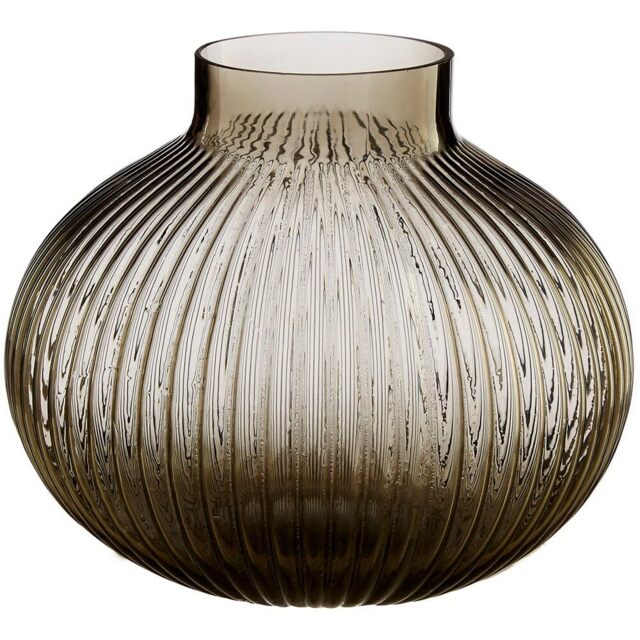 Premier Housewares Brown Nullah Glass Vase - image 1