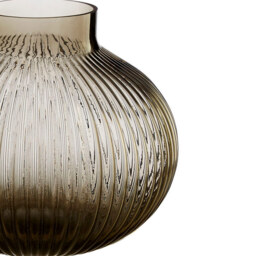 Premier Housewares Brown Nullah Glass Vase - thumbnail 4