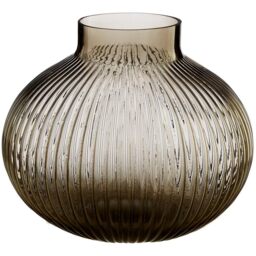 Premier Housewares Brown Nullah Glass Vase