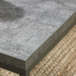 Bentley Designs Renzo Dark Grey and Zinc Console Table - thumbnail 4