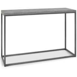 Bentley Designs Renzo Dark Grey and Zinc Console Table - thumbnail 2