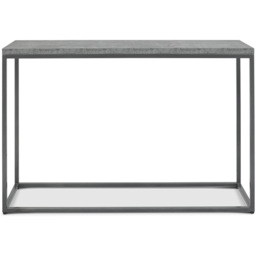 Bentley Designs Renzo Dark Grey and Zinc Console Table - thumbnail 3