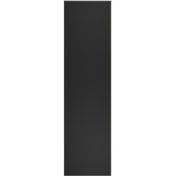 Crowndale Hong Kong 2 Door Matt Black Tall Wardrobe Ready Assembled - thumbnail 3