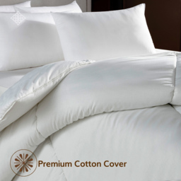 Opulent Home White Super King Size Summer Cotton Duvet 3 Tog - thumbnail 4