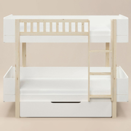 Noomi Kayla White Bunk Bed with Underbed Storage and Reversible Ladder - thumbnail 3