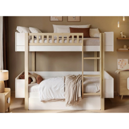 Noomi Kayla White Bunk Bed with Underbed Storage and Reversible Ladder - thumbnail 4