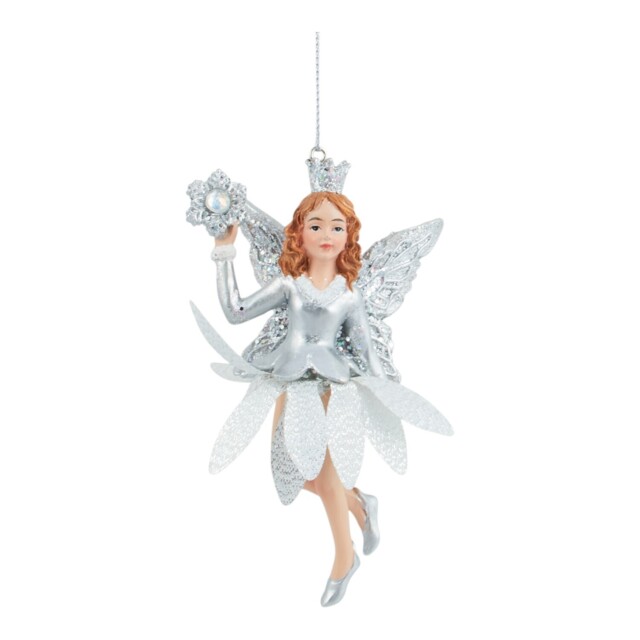 Single Angel Whispers Snowflake Fairy Hanging Christmas Decoration in Assorted styles - image 1