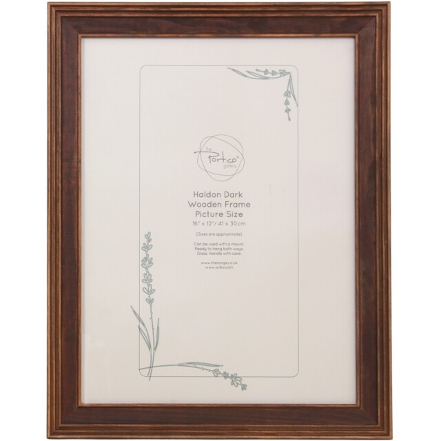 The Port. Co Gallery Haldon Brown Wooden Photo Frame 16 x 12 inch - image 1