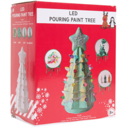 Crafty Club LED Pouring Paint Christmas Tree Set 19.5cm - thumbnail 2
