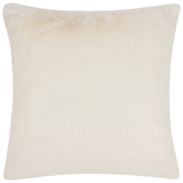 Paoletti Stanza Ecru Faux Fur Cushion - image 1