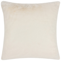 Paoletti Stanza Ecru Faux Fur Cushion - thumbnail 1