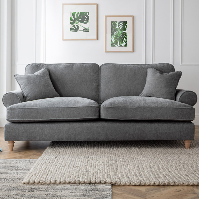 The Victoria 3 Seater Charcoal Sofa - image 1