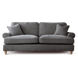 The Victoria 3 Seater Charcoal Sofa - thumbnail 2