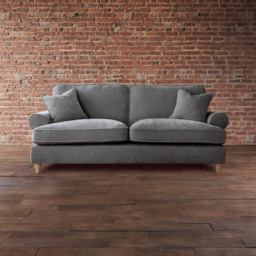 The Victoria 3 Seater Charcoal Sofa - thumbnail 3