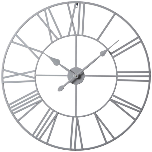 EOS Grey Skeleton Wall Clock with Roman Numerals 80cm - image 1