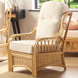 Desser Furniture Vale Cloud Light Oak Natural Rattan Chair
