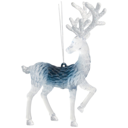 Single Angel Whispers White and Blue Frosted Reindeer in Assorted styles - thumbnail 2