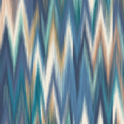 Origin Murals Ikat Zig Zag Blue Wall Mural - thumbnail 2