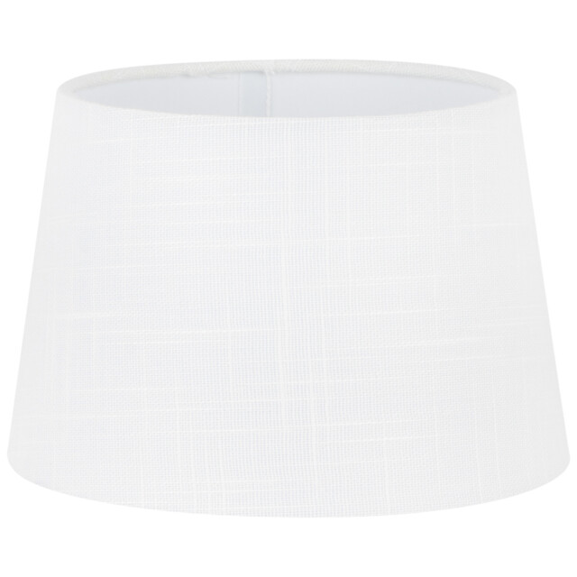 Textured White Linen Lamp Shade 20cm - image 1