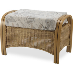 Desser Centurion Natural Rattan Leafy Footstool - thumbnail 2