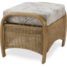Desser Centurion Natural Rattan Leafy Footstool - thumbnail 3