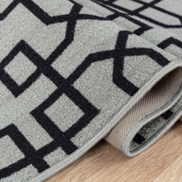 Smart Living Siam Grey and Black Non-Slip Mat with Gel Backing 67 x 120cm - thumbnail 4