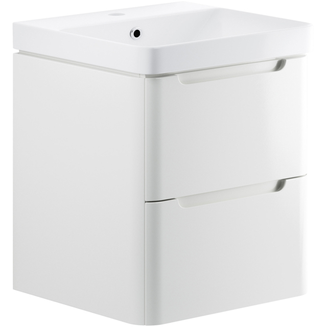 Bathstore Amalfi 2 Door White Wall Hung Basin Unit 600mm - image 1