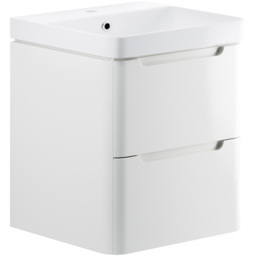 Bathstore Amalfi 2 Door White Wall Hung Basin Unit 600mm